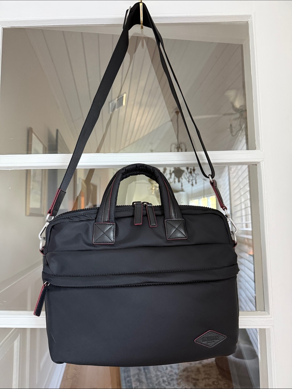 MZ Wallace Black Nylon Laptop Briefcase